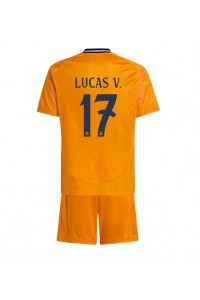 Real Madrid Lucas Vazquez #17 Babytruitje Uit tenue Kind 2024-25 Korte Mouw (+ Korte broeken)